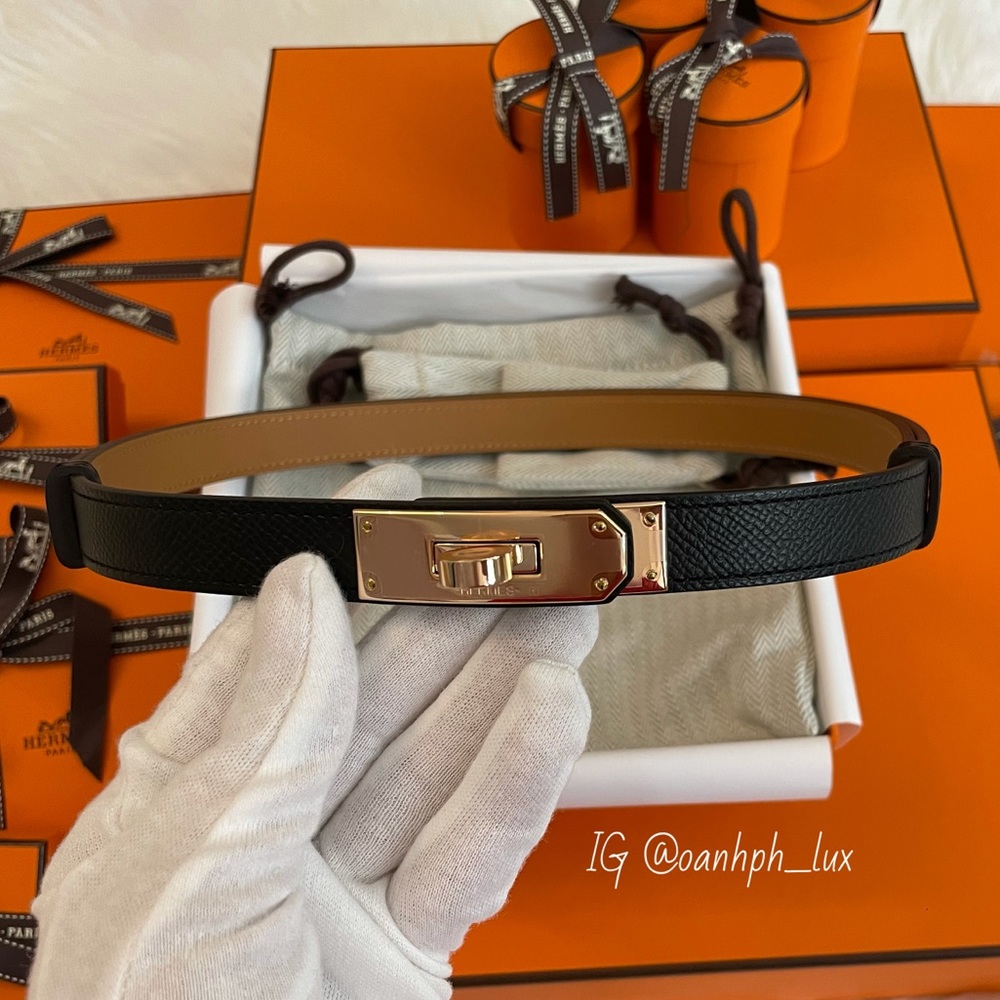 ❌SOLD❌ Hermès Kelly 18 Belt Noir